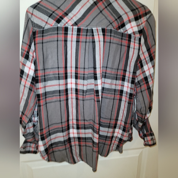 Rock & Republic Plaid Top - S - Picture 4 of 7